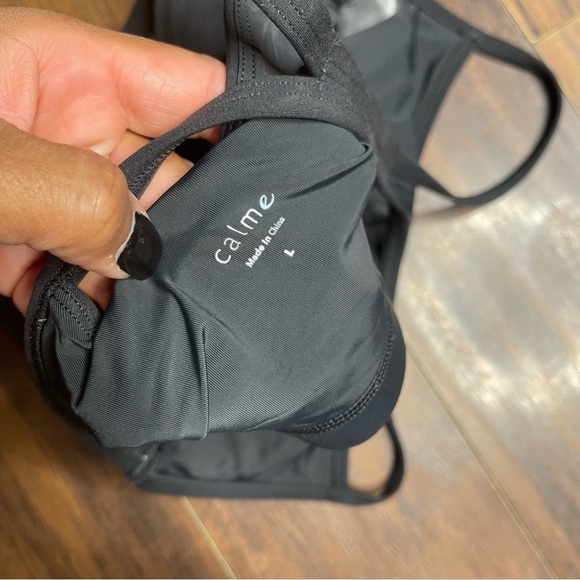 Johnny Was Calme Black Endurance Sports Bra - Picture 4 of 4